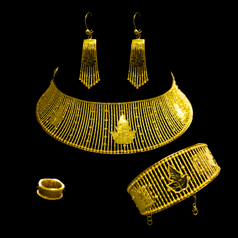 21K Gold Necklace Set